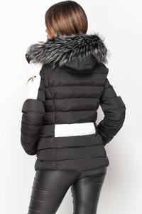 Conçu sur mesure femme doudoune à la mode hiver chaud manches longues respirant tissé Technique teint en plaine - Product Image 2