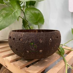 WHOLESALE PRICE COCONUT SHELL FLOWER POT PLANTER POT Hanging Pots for Plants Coconut Bowl Micro-green Seed Tray - Product Image 2
