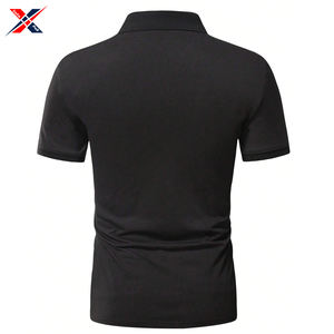 เสื้อโปโลแขนสั้นผ้าคอตตอนโพลีเอสเตอร์100% สำหรับผู้ชายเสื้อผ้าฝ้ายโพลีเอสเตอร์ออกแบบโลโก้ได้ตามต้องการ - Product Image 2