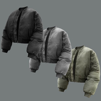 DiZNEW 2025 Design 500g Veste d'hiver pour homme en duvet épais, lavable, grande taille, fermeture éclair, adaptée aux hommes taille 32