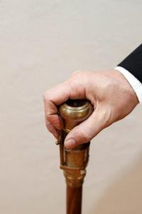 Télescope nautique en laiton massif poignée Sier Vintage victorien fait à la main 36 \ "canne en bois réglable bâton de marche en bois randonnée - Product Image 3