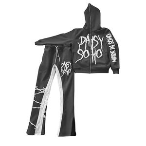 ชุดวอร์มวิ่งจ๊อกกิ้ง2ชิ้นแบบปรับแต่งได้สำหรับผู้ชายเสื้อฮู้ดและสเวตเชิ้ตออกกำลังกายพิมพ์ลายฤดูหนาว - Product Image 5