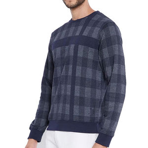 Haute qualité col rond hommes à manches longues solide sur mesure respirant séchage rapide automne sweat - Product Image 3