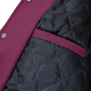 Cuello redondo Botón cubierto Ropa al aire libre Estilo casual Productos pesados Chaqueta universitaria de longitud regular para hombres Chaqueta de hombre - Product Image 6