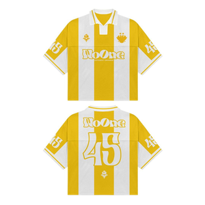 Polo rétro de style football pour homme Tontons Logo personnalisé Respirant Grande taille Haut d'été - Product Image 1