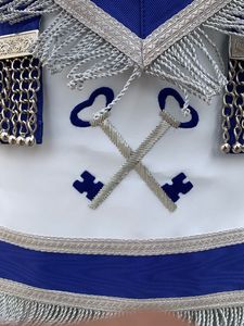 เครื่องประดับพิธีกรรมเมสัน ผ้ากันเปื้อนสีน้ำเงิน โซ่ คาลลอร์&ถุงมือ-JEWEL-HSE - Product Image 2