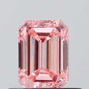 Fancy Vivid Pink Emerald Cut 0,49 Quilates VS1 Piedra de diamante suelta para la fabricación de joyas Proveedor personalizado al por mayor OEM ODM Exportador - Product Image 2
