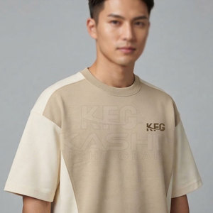 T-shirt homme en coton surdimensionné à épaules tombantes, manches courtes, style décontracté, streetwear et usage quotidien, très tendance - Product Image 4