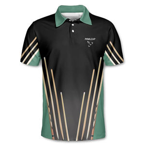 Vente en gros prix bon marché de polos pour joueur de billard maillot de billard décontracté au design personnalisé pour le tireur de billard - Product Image 5
