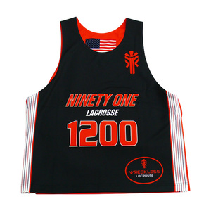 Maillots de lacrosse personnalisés réversibles sublimés pour hommes – 100 % polyester, respirants, durables, légers et confortables - Product Image 3