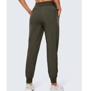 Pantalon décontracté sur mesure pour femme, style urbain, service OEM, tendance, confortable, taille élastique, devant plat - Product Image 6