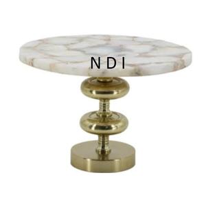 ขาตั้งเค้กหินอ่อนสำหรับตกแต่งโต๊ะอาหาร ของตกแต่งบนโต๊ะอาหาร ใช้งานได้ยาวนาน เหมาะสำหรับเสิร์ฟเค้กวันเกิดและขนมอบ ขายดี - Product Image 3