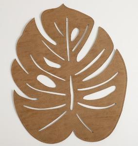 แผ่นรองจานหนังลายใบไม้ - Product Image 1