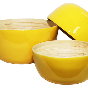 Bols en bambou tissés à la main, écologiques, colorés, durables, pour servir des salades, pour la maison et la cuisine - Product Image 5