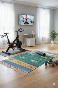 Cotton Modern Pattern Industrial Reversible Foldable Plush Woven Washable Area <b>Rugs</b> Sets for Home <b>Camping</b> Outdoor Use Mangalick - Product Image 2