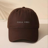 Gorra de Béisbol de 6 Paneles Sin Estructura, Texto Bordado Personalizado en el Lateral, Cierre de Hebilla Ajustable, Visera Curva, Tela de Algodón de Vietnam