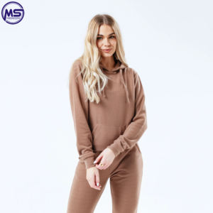 Hot Selling Comfortable Fitness Wear 2025 Customized Pullover Hoodie High Quality <b>Women</b> Tracksuits On Sale Now - Product Image 2