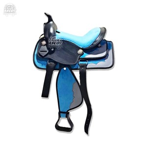 Wholesale All-Colors Western Horse Saddles <b>Synthetic</b> <b>Leather</b> with Suede Seat for Equestrian Bulk - Product Image 5