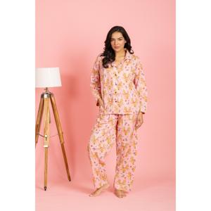 Conjunto de Pijama Julebukk Rosa Claro, Transpirable y Cómodo, Tejido de Spandex con Cintura Elástica y Cordón Ajustable, para Novias y Damas de Honor, Romántico - Product Image 2