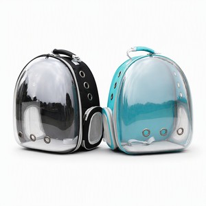 Mochila Transparente Tipo Cápsula Espacial para Mascotas, con Apertura Lateral, para Perros y Gatos, Transpirable y Portátil - Product Image 1