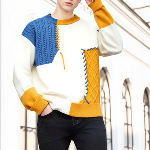 Sudadera de Manga Larga para Hombre, Diseño Personalizado al por Mayor, Cuello Redondo, Patrón Sólido, Ropa Urbana para Invierno, Fabricada para Exteriores - Product Image 3
