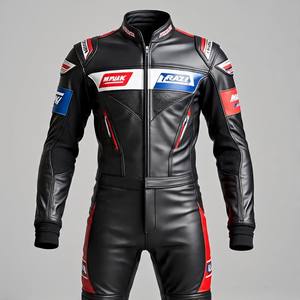 Combinaison de course en cuir pour moto homologuée CE, vente en gros de logo personnalisé 1PC/2PC, prix d'usine, équipement de sécurité pour moto, fabricant - Product Image 4