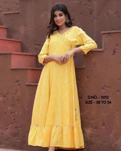 Nuevo hermoso vestido Jaipuri estampado Lahariya de algodón puro - Product Image 3