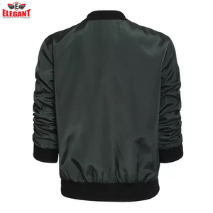 บอมเบอร์แจ็คเก็ตผู้ชายสำหรับฤดูหนาวแจ็คเก็ตมีซิปสำหรับใส่กลางแจ้งเสื้อแจ็คเก็ตบอมเบอร์เสื้อแจ็คเก็ตโพลีเอสเตอร์ออกแบบโลโก้ได้ตามต้องการ - Product Image 2