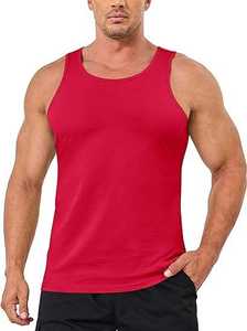 Débardeur décontracté pour hommes Chemise sans manches en coton Débardeur léger T-shirt de sport pour hommes - Product Image 2