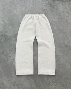 Custom Oversized Drop Shoulder Hoodie and Straight Leg Pants Distressed Embroidery logo 2 Piece Tracksuit Set - Product Image 2