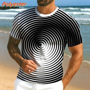 Camiseta de hombre de alta calidad 100% algodón manga corta Cool Cat estampado cuello redondo Casual suelta Hip Hop para hombres verano camiseta masculina - Product Image 1