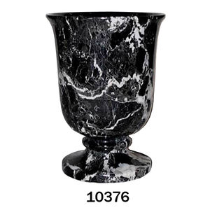 Vase à fleur en pierre de collection vintage Vase à fleur en marbre poli à la main fantaisie et Pot de fleur décoratif de jardin Vase en marbre - Product Image 5