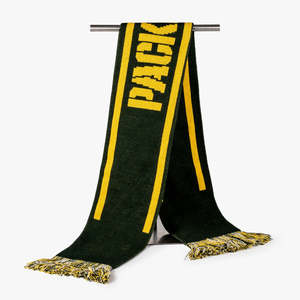 customized design sportswear sustainable <b>scarves</b> 100 percent <b>knitted</b> fans <b>scarf</b> double sided football scarfs oem services trendy - Product Image 1