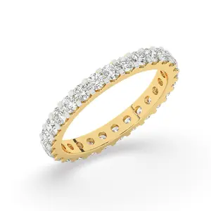 10k 14k 18k女性金戒指简单设计，配有真正的钻石和双可堆叠时尚珠宝结婚订婚戒指