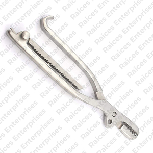 Instrumento médico, fórceps ortopédicos de sujeción de huesos, mango curvo personalizado completo, fórceps quirúrgicos de sujeción de huesos de acero inoxidable - Product Image 2
