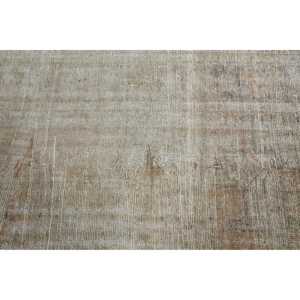 Vintage Turkish Rug, 2,8x5,4 ft Rug, <b>Brown</b> Gray Floral <b>Wool</b> Rug - Product Image 5