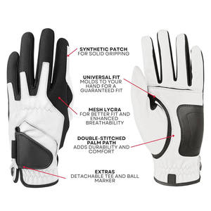 2025 Latest Style Genuine Leather Custom Made Soft Sheepskin Men Women Golfer Summer Sports Golfing <b>Gloves</b> - Product Image 6