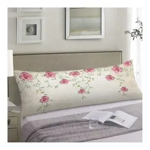 Capa de travesseiro extra grande para quarto, 1 peça, bordado, para cama, flores para adultos, decoração de casa, almofadas, tamanho personalizado