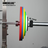 Plaques de poids de couleur calibrées de vente directe d'usine COREDELUXE Plaques de poids calibrées pour l'entraînement de gymnastique