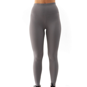 Polyester Spandex High Waisted <b>Tummy</b> <b>Control</b> grey Yoga Pants Butt Lift Tights Sports Fitness <b>Leggings</b> made in pakistan - Product Image 2