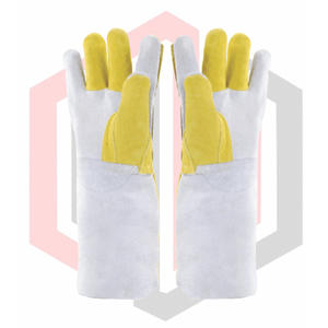 Gants de travail de soudage Tig Mig Laser de qualité supérieure, anti-chimiques, résistants aux déchirures, doublure en coton doux, résistance à la chaleur, grain - Product Image 4