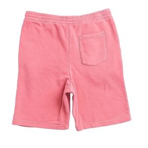 Personalizado en blanco sudor corto cordón lavado ácido bordes sin procesar Vintage liso francés Terry algodón polar Jogger deportes lavado hombres pantalones cortos - Product Image 4