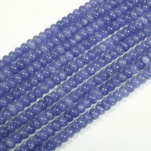 Wholesale Tanzanite Quartz Smooth Rondelle Loose Gemstone Beads Strand 8mm Blue Color Quartz Stone <b>Center</b> <b>Drill</b> Beads Bulk Price - Product Image 4