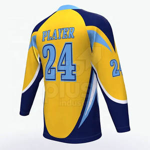 Jersey de Hockey sobre Hielo Personalizado para Hombre, Servicio OEM, Nuevo Diseño, Secado Rápido, Ecológico y Transpirable - Product Image 3