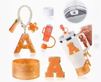 Accessoires pour verres à boire avec paille en silicone MU, poudre scintillante, pour bars