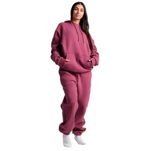 Women's Wholesale Heavyweight Fleece Tracksuit Winter <b>Long</b> Sleeve <b>Oversize</b> Street Wear Women's <b>Hoodies</b> & Sweatshirts Sets - Product Image 6