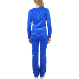 Ensemble survêtement femme en velours personnalisé, 2 pièces, velours côtelé, vêtements de sport d'hiver, survêtement femme, style uni - Product Image 6