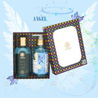 Coffret Cadeau Premium Marque Privée OEM Angel Brand Savon Liquide Antibactérien Transparent aux Herbes Gel Douche 200ml Extrait d'Aloe