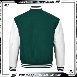 Veste universitaire de coupe confortable avec col montant pour hommes, logo brodé personnalisé, séchage rapide, vente en gros, meilleur prix pour l'hiver - Product Image 4