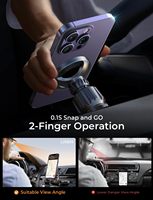 Support de téléphone magnétique pour voiture LISEN, stable, anti-vibration, bras réglable, support pour iPhone 17 16 15 Pro Max, fente pour CD, aérateur
